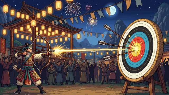 양궁 게임 게임 화면